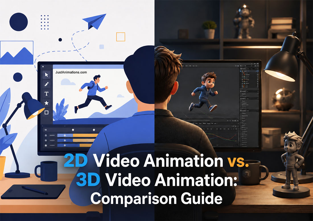 2D Animation vs 3D Animation Comparison Guide