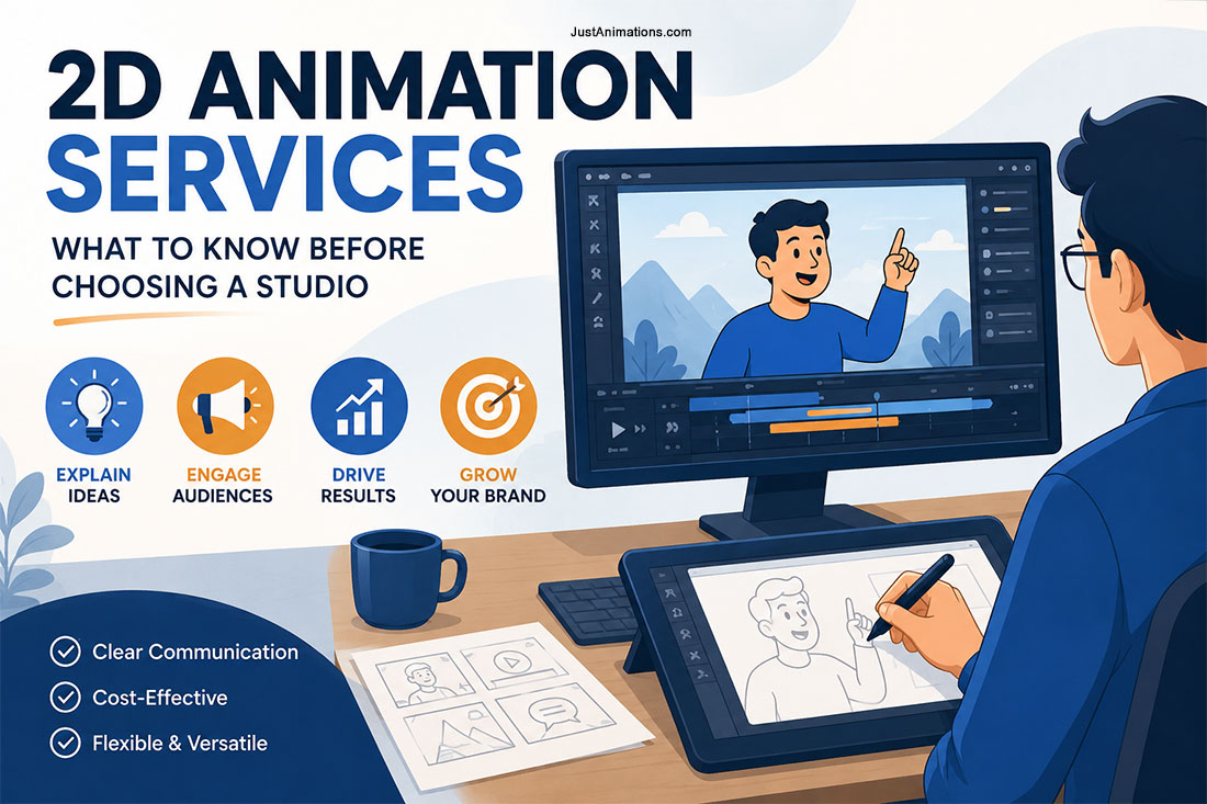 2D Animation Services for 2D Animated Videos