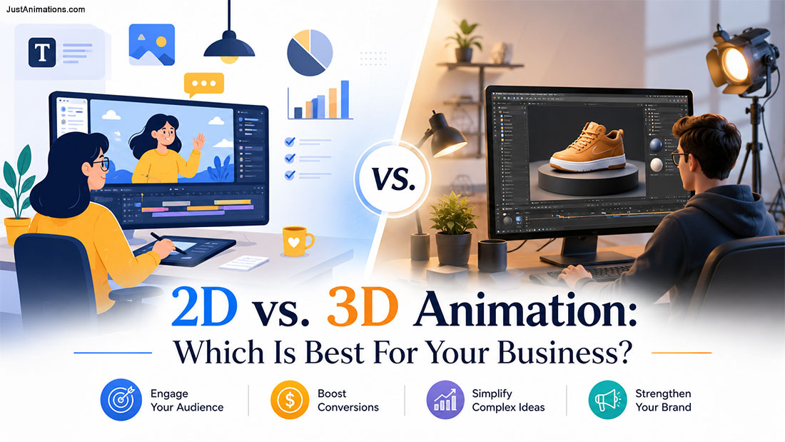 2D Animation vs 3D Animation - Which is Best for Your Business