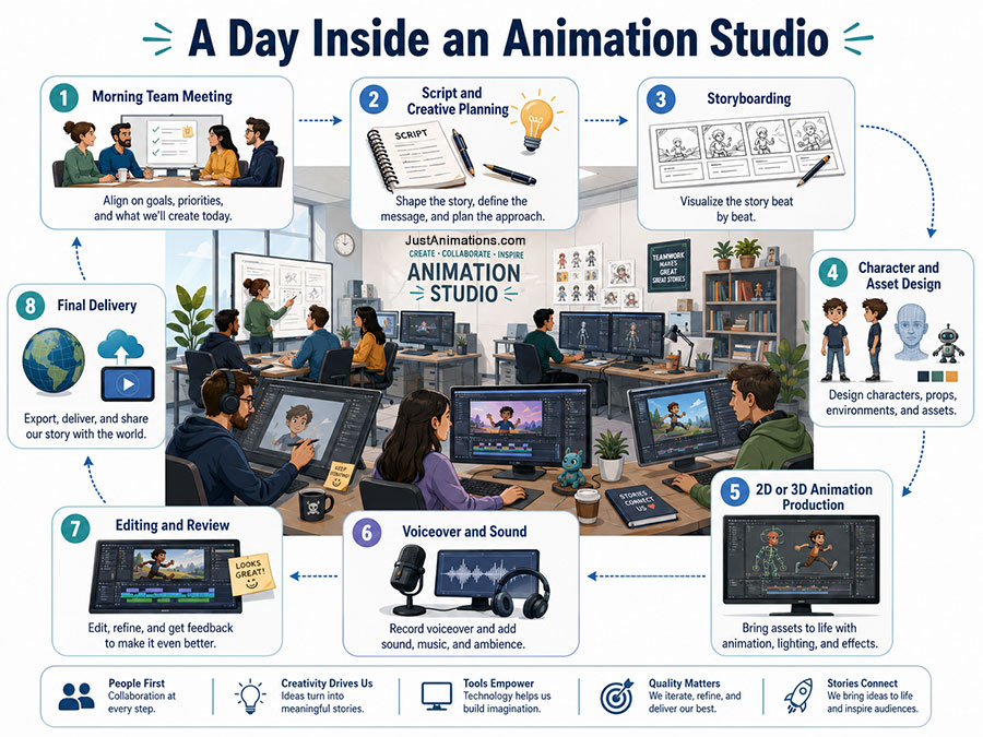 A Day Inside an Animation Studio