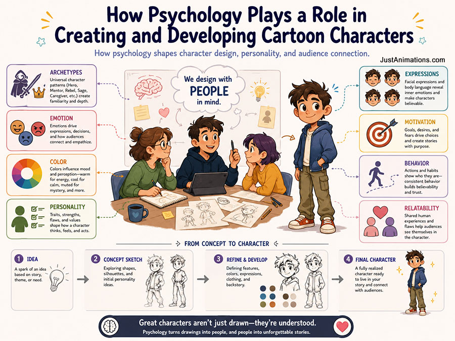 How Psychology Plays a Roll in Cartoon Characters
