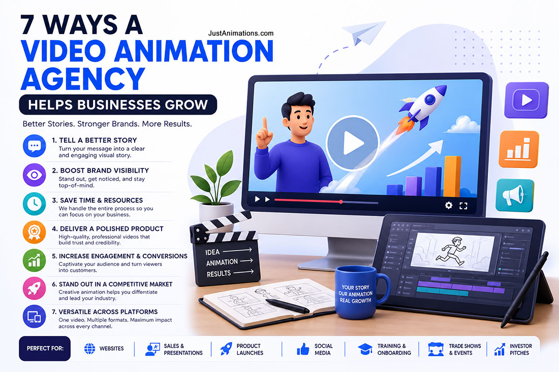 7 Ways a Video Animation Agency Helps Businesses Grow