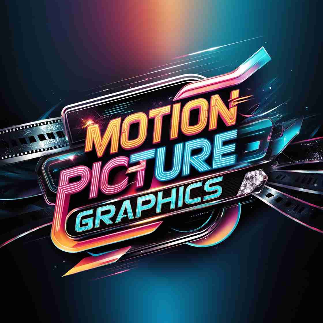 an image portraying motion picture graphics