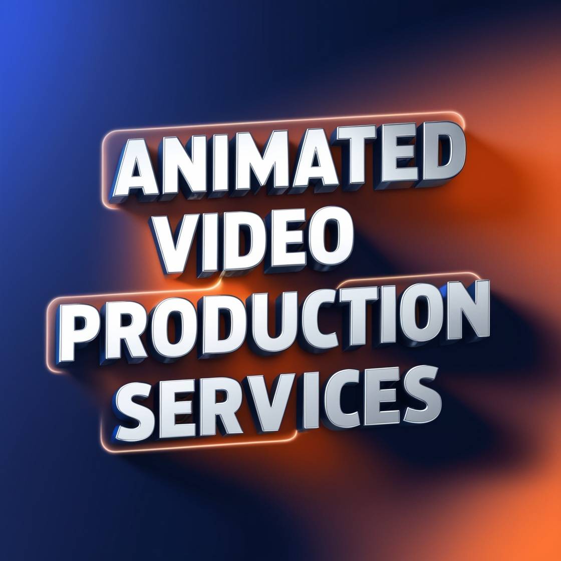 displayed text Animated Video Production Services in bold large fonts