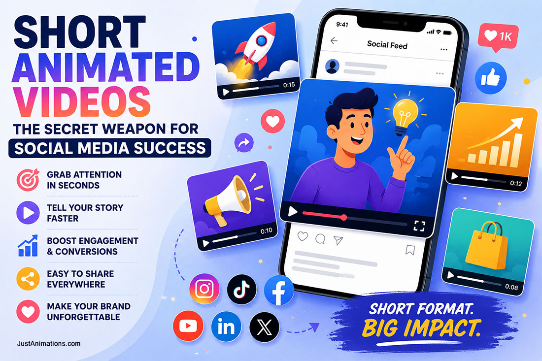 Short Animated Videos for Social Media