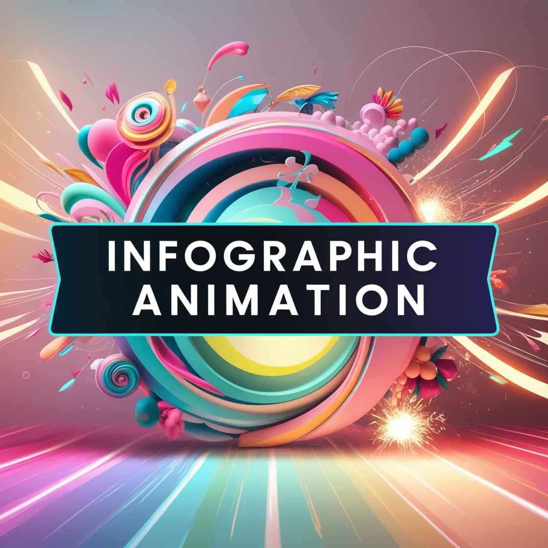 Vibrant infographic animation