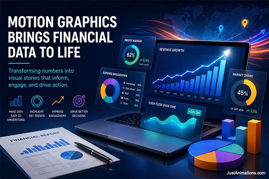 Motion Graphics for Financial Data Visualization
