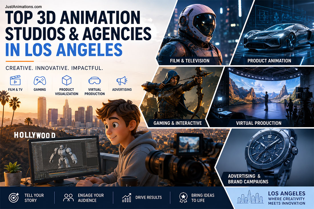 Top 3D Animation Studios and Agencies in Los Angeles