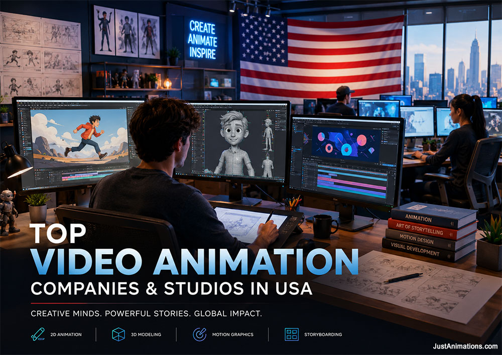 Top Video Animation Companies and Studios in the USA
