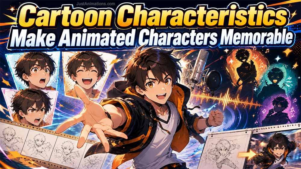 Cartoon Characteristics Make Animated Characters Memorable