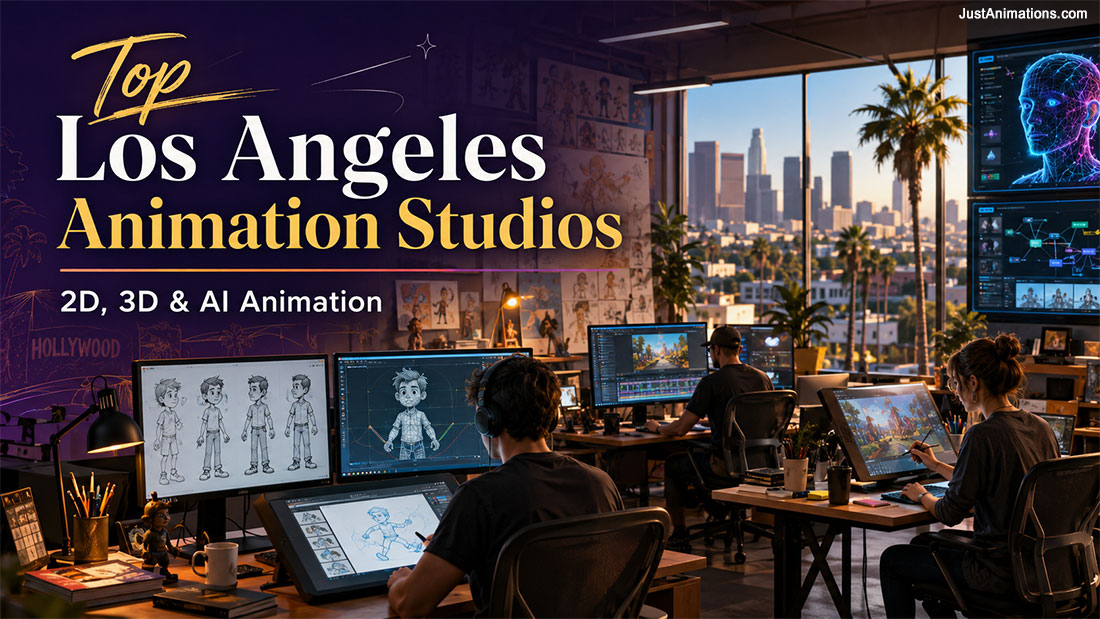 Top Los Angeles Animation Studios for 2D, 3D, AI Animation