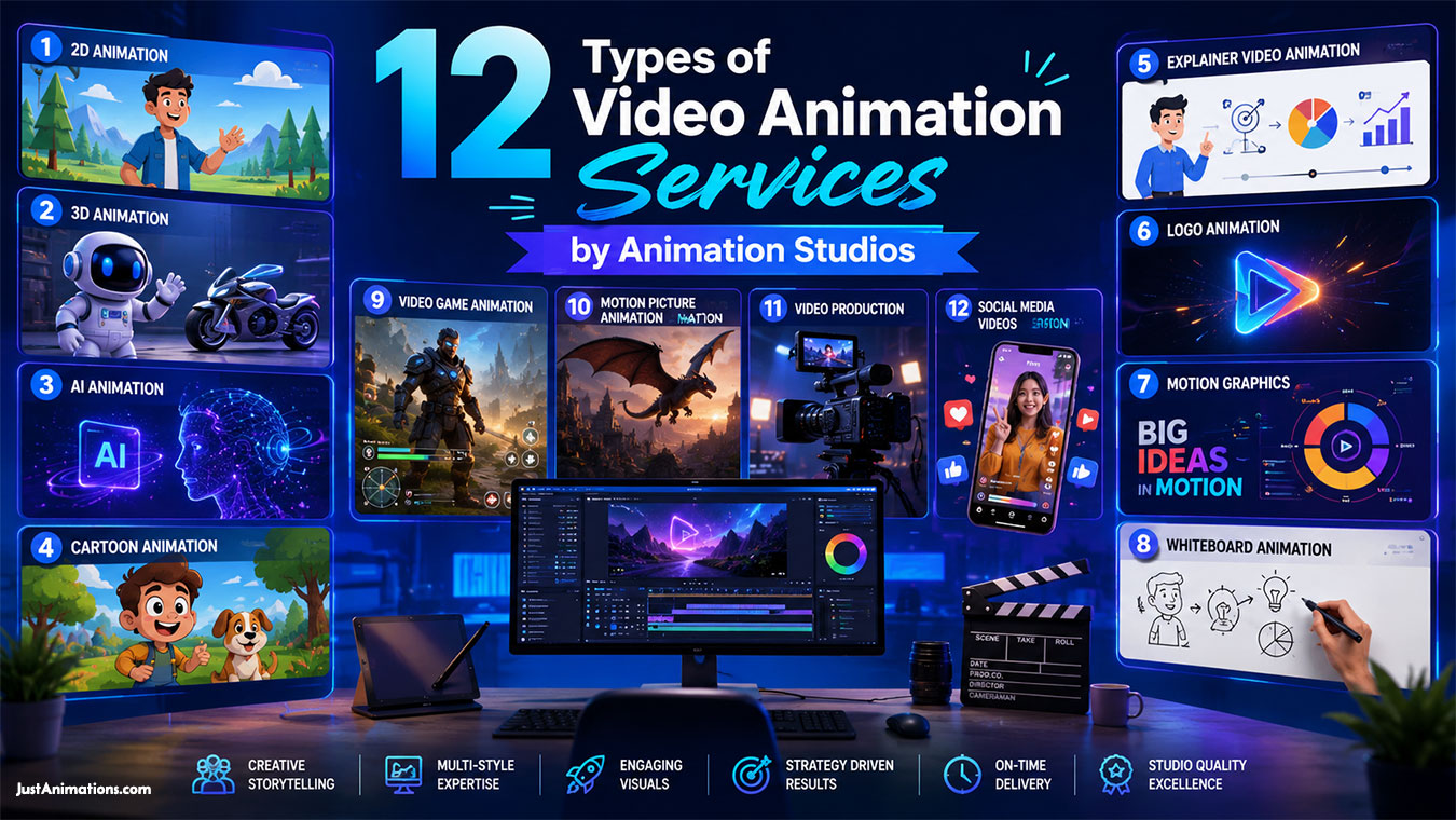 12 Types of Video Animation Services by Animation Studios