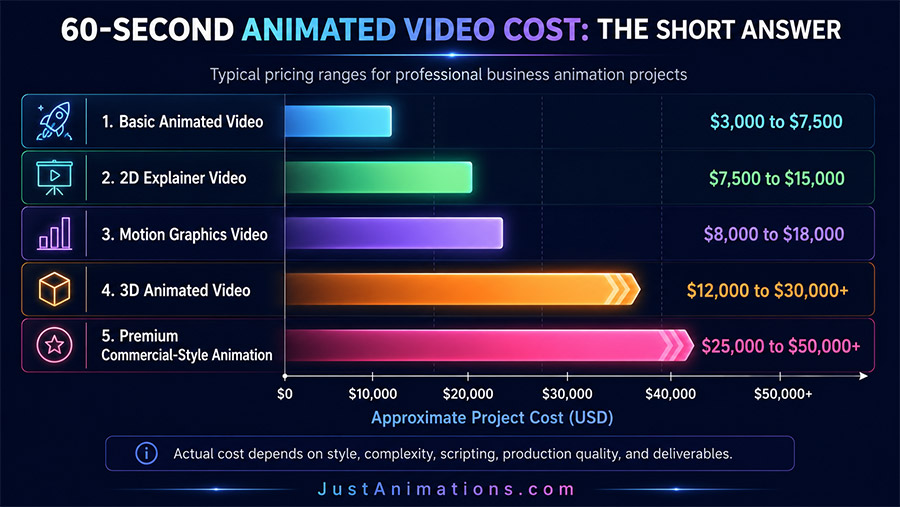 60-Second Animated Video Cost