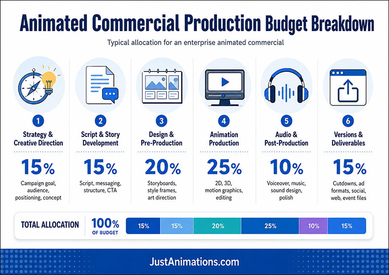 Animated Commercial Production Budget Breakdown