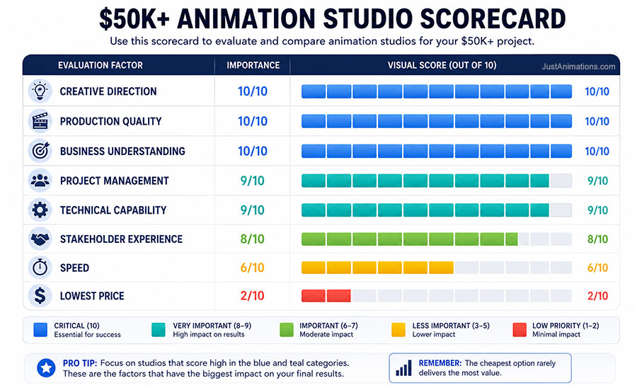 Animation Studio Scoreboard