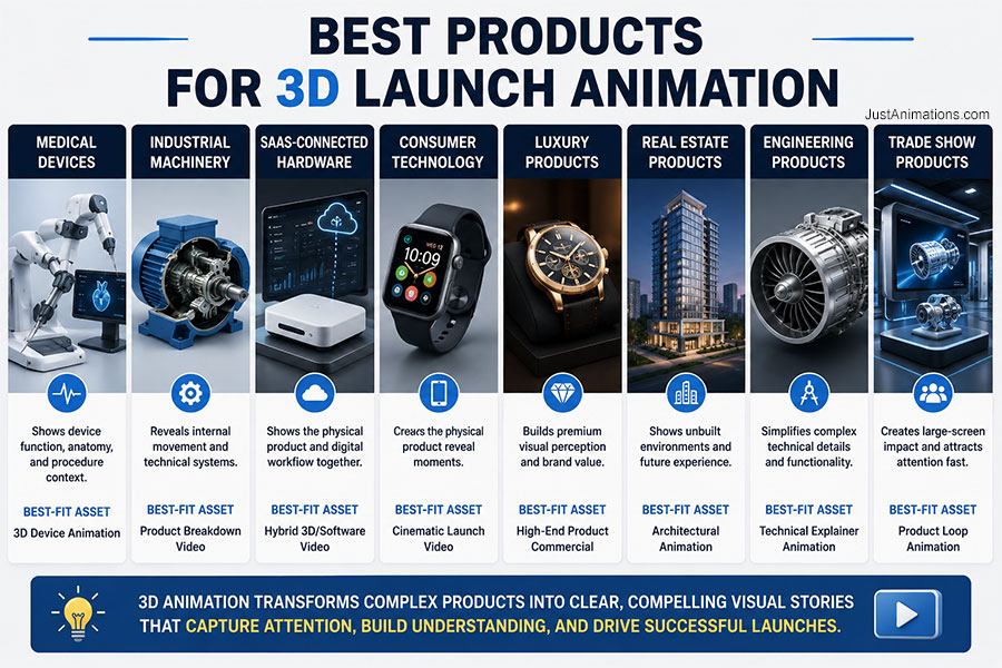 Best Products for 3D Animation Launch Videos