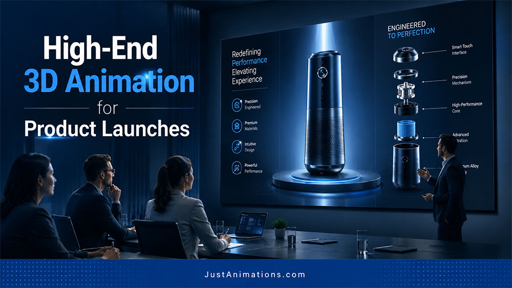 High-End 3D Animation for Product Launches
