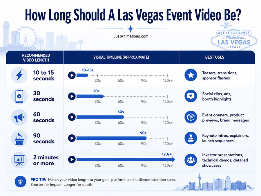 How Long Should a Las Vegas Event Video Be