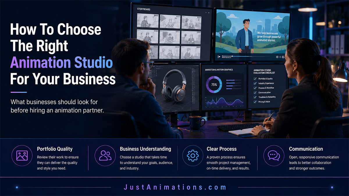How to Choose The Right Animation Studio for Your Business