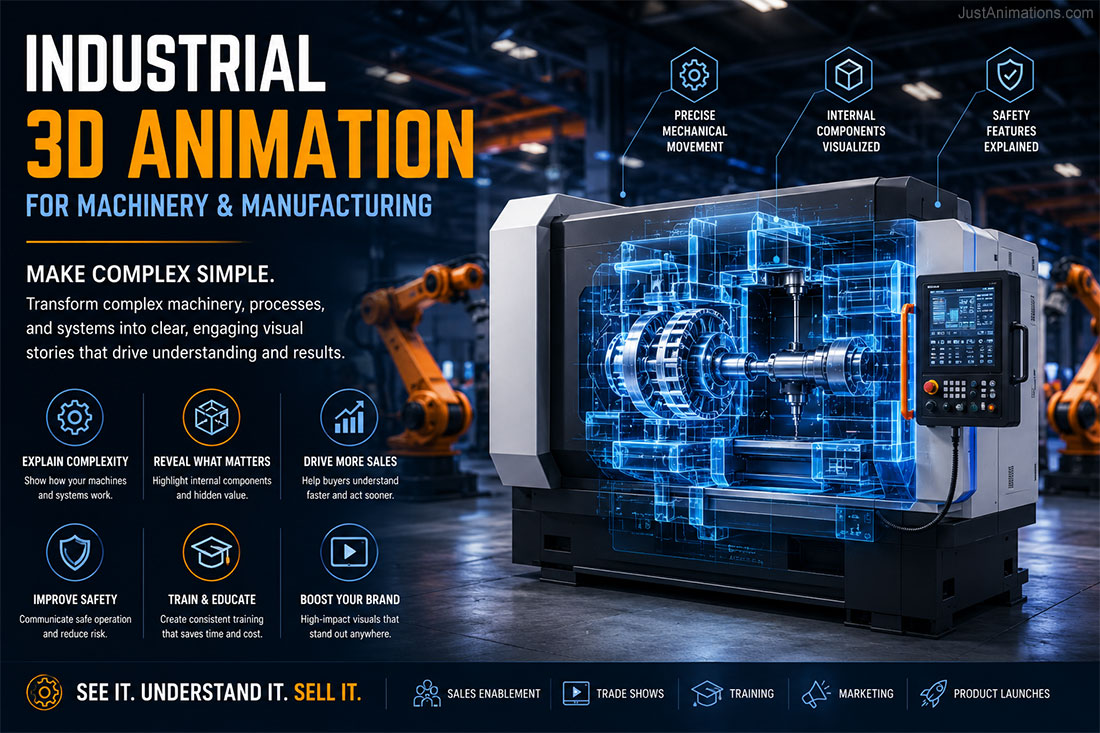 Industrial 3D Animation for Machinery and Manufacturing