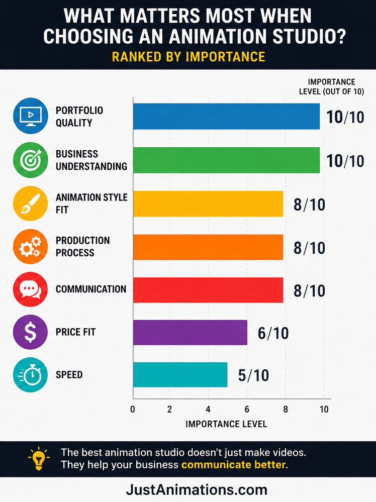 What matters most when choosing an animation studio