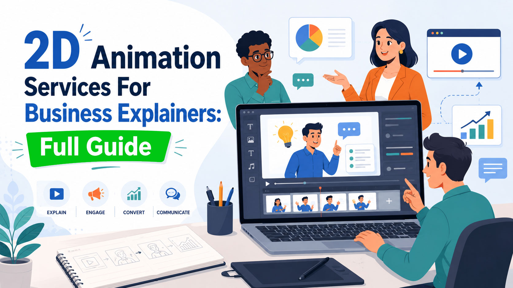 2D Animation Services For Business Explainers: Full Guide