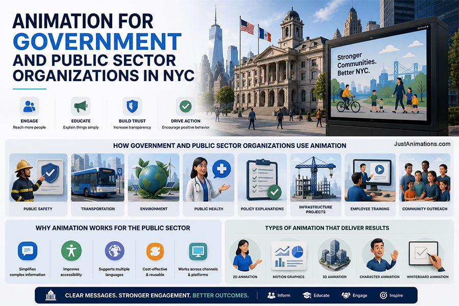 Animation for Government and Public Sector Organizations in NYC