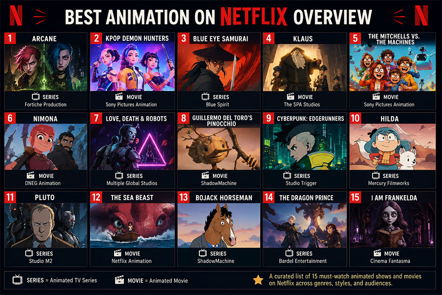 Best Animation on Netflix Overview