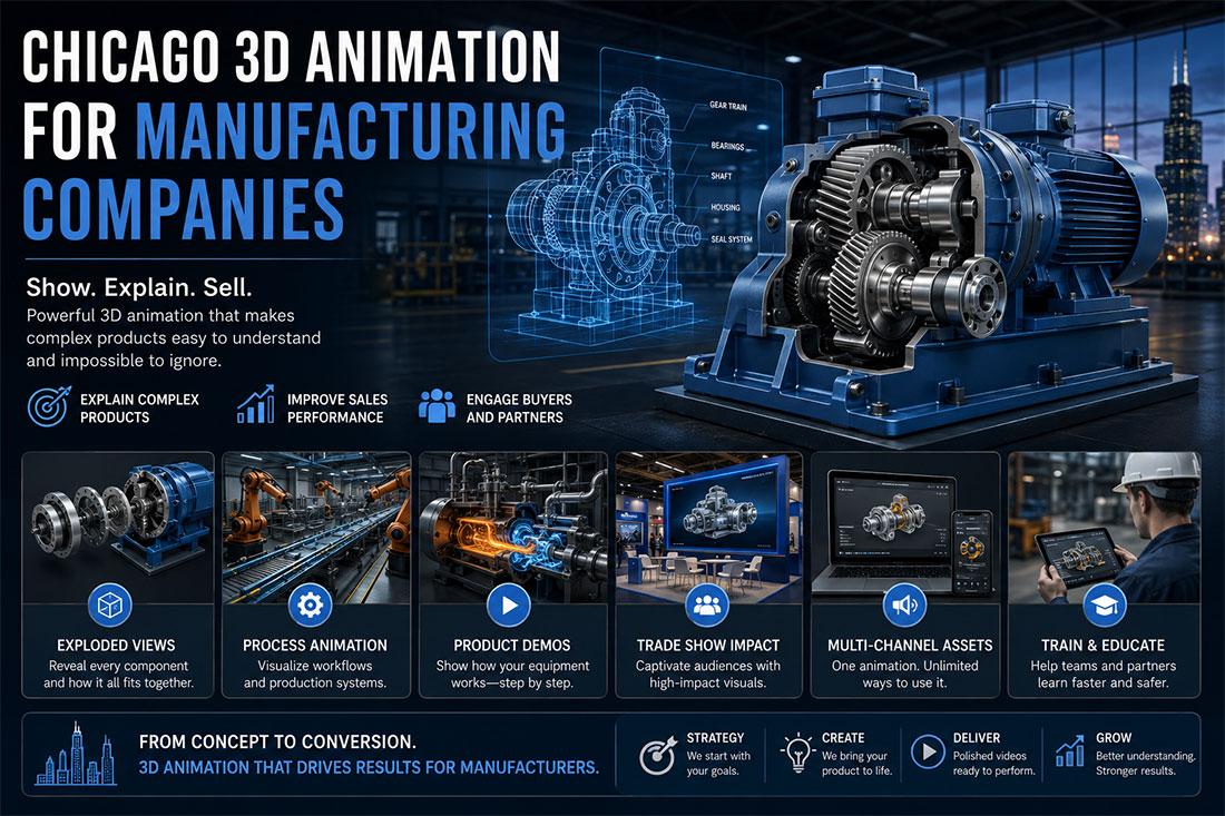 Chicago 3D Animation for Manufacturing