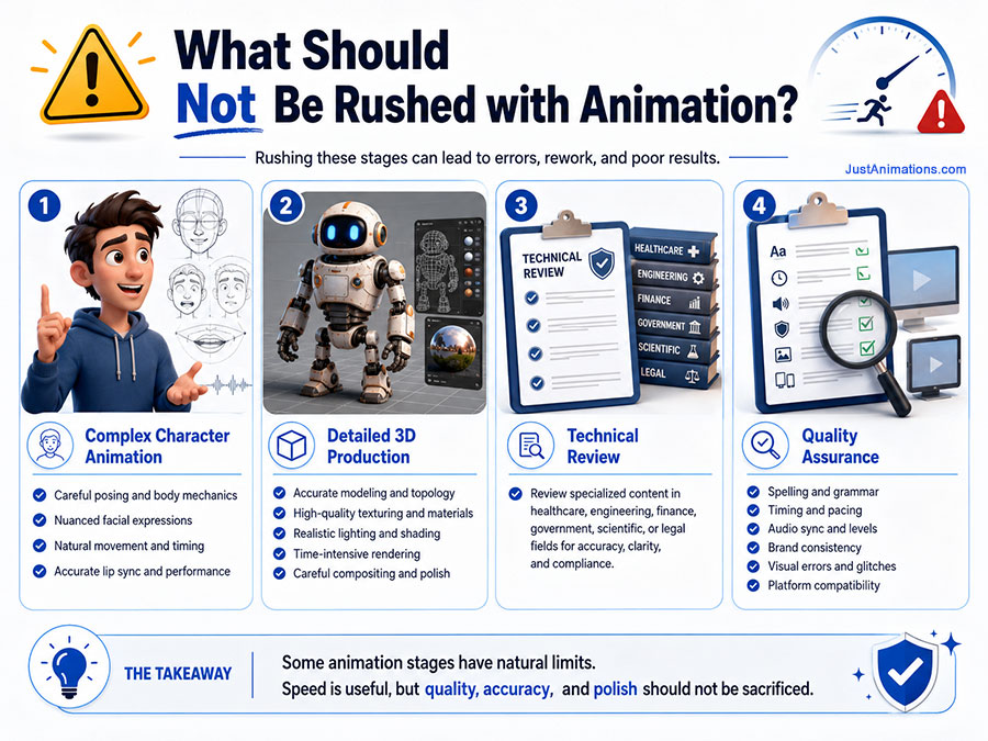 What Should Not Be Rushed with Animation
