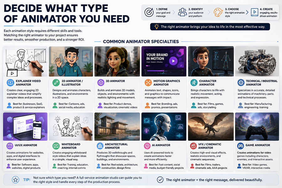Decide What Type of Animator You Need