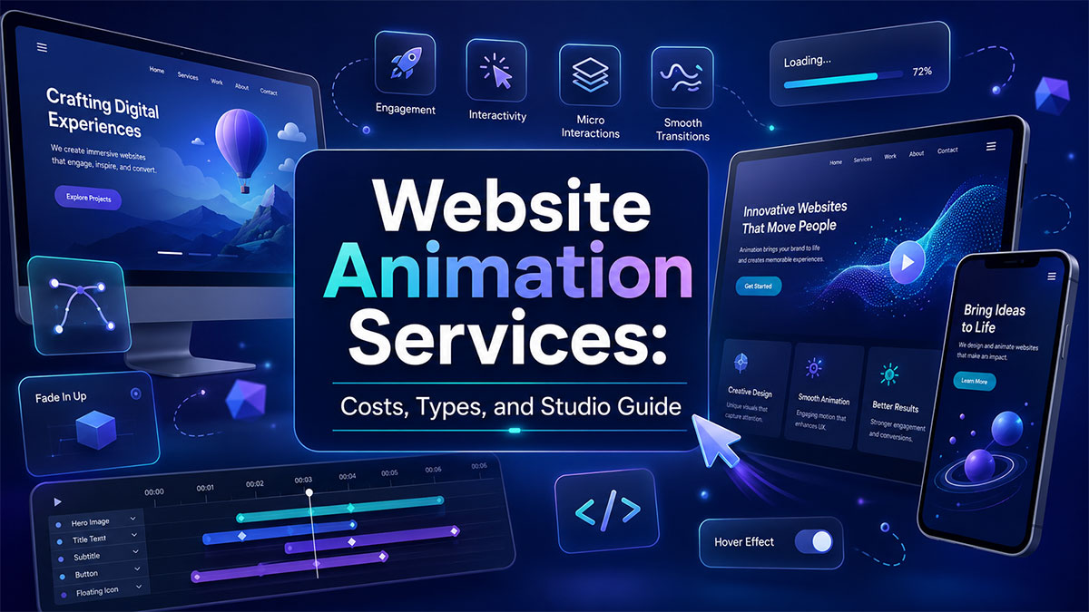 Website Animation Services Costs Types and Studio Guide