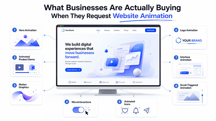 What Businesses are actually buying with website animation