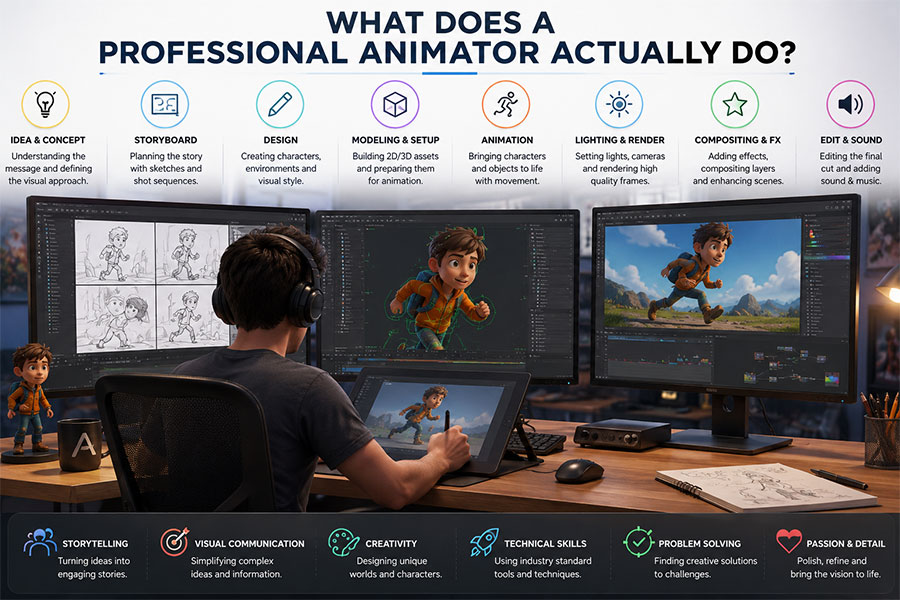 What Does a Professional Animator Actually Do?