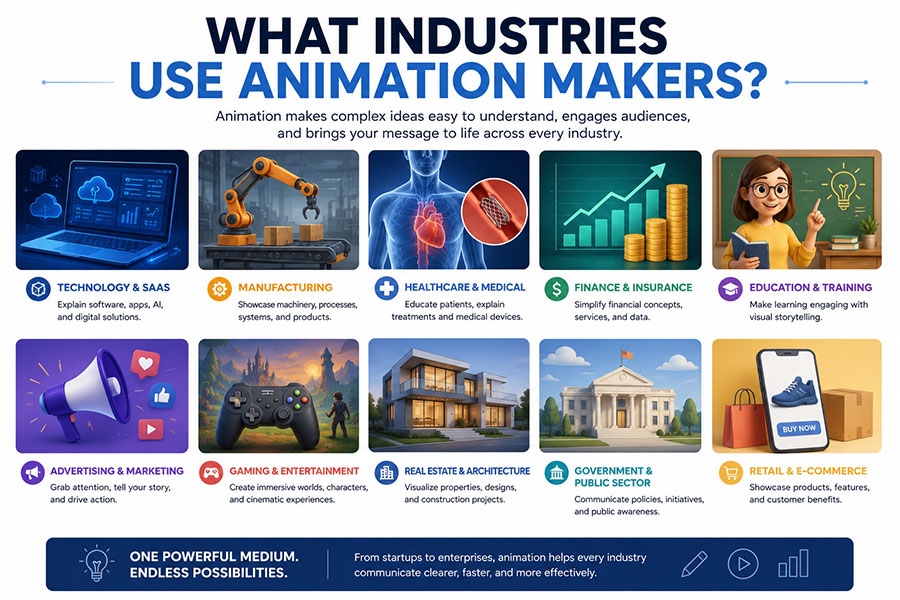 What Industries Use Animation Makers