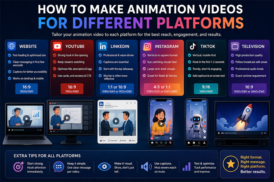 Animation Videos for Different Platforms