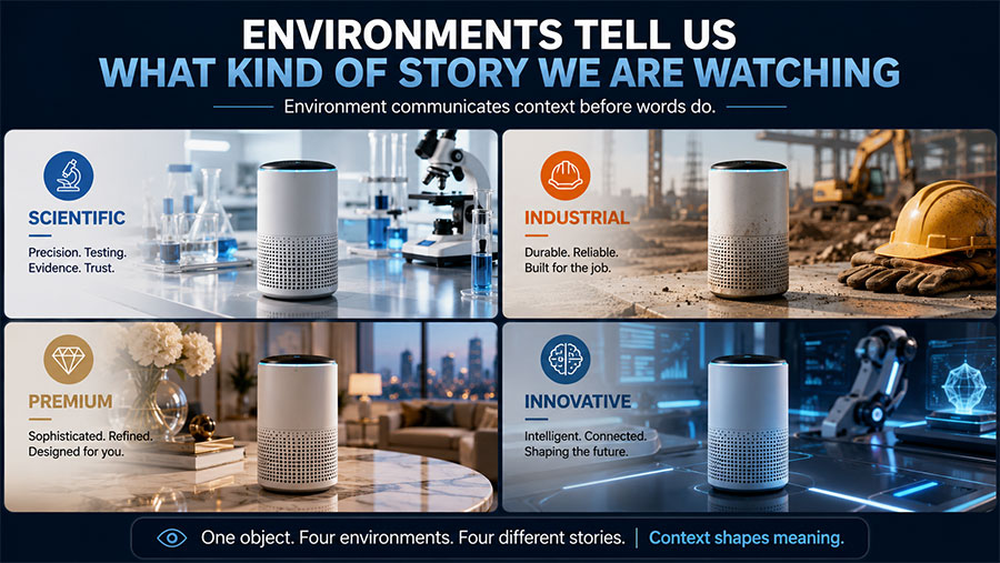 Environments Tell Us What Kind of Story
