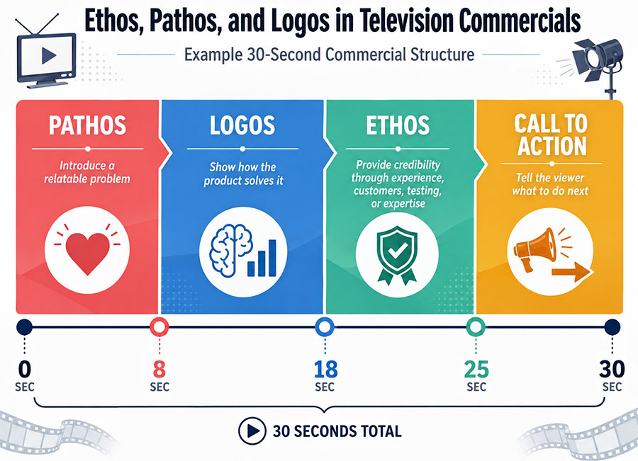 Ethos Pathos Logos in TV Commercials