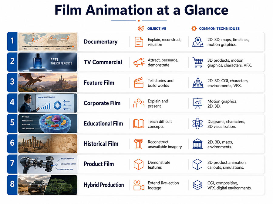 Film Animation at a Glance