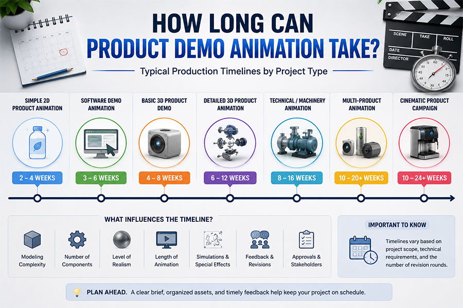 How Long Can Product Demo Animation Take