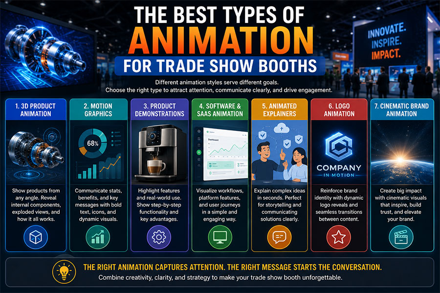 The Best Types of Animation for Trade Show Booths