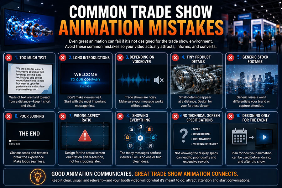 Trade Show Animation Mistakes